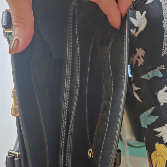 Michael Kors Black Leather Tote Bag
